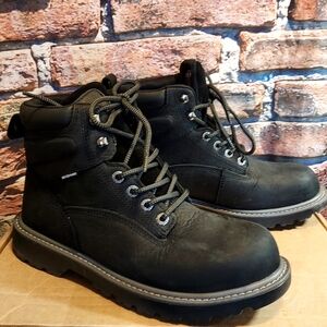 WOLVERINE 100% Leather Floorhand Waterproof 6" Steel Toe Work Boot